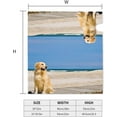 thumbnail image 6 of Golden Retriever Dog Mailbox Cover Magnetic Summer Sea Beach Mailbox Wraps Post Box Cover Décor 21x18 in, 6 of 7