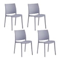 thumbnail image 1 of Set de 4 Sillas de Comedor TOP LIVING de Plástico Apta para Exterior Gris, 1 of 8