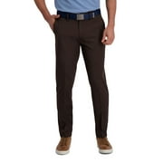 Men's Haggar® Cool Right® Performance Flex Slim-Fit Flat-Front Pants Color: Brown Size: 36X32