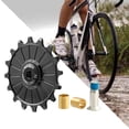 thumbnail image 4 of Polea de cambio trasero, rueda Jockey de aleación de aluminio, polea guía de cerámica, rueda de rodillo guía para bicicleta, bicicleta de montaña, BMX 16t negro DYNWAVEMX Rueda de jinete, 4 of 8