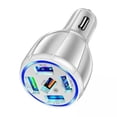 thumbnail image 1 of Adaptador para automóvil,Cargador rápido para automóvil de 5 puertos Cargador para encendedor de cigarrillos,Adaptador de cargador USB para automóvil de carga rápida QC3.0, 1 of 8