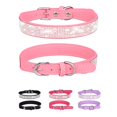 thumbnail image 1 of Collier pour Chien en Cuir Suédé Réglable, Collier pour Petit Chien Rose, Collier pour Chat, Collier pour Chien en Strass -GSLA, 1 of 5