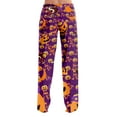 thumbnail image 5 of LHVUOA Womens Halloween Comfy Pajama Pants Fashion Halloween Printed Sleepwear Pant Casual Elastic Waist Pajama Pants, 5 of 7