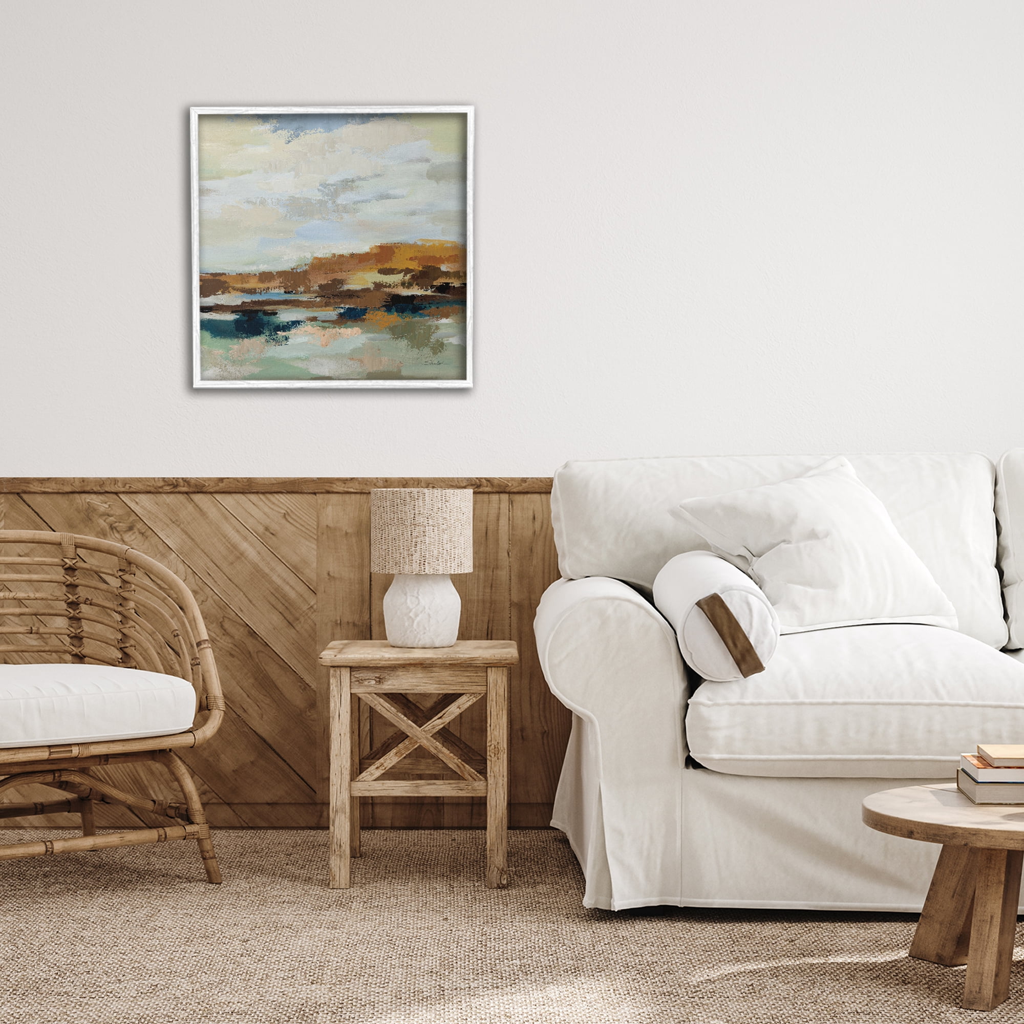 Stupell Industries American West Distortion White Framed Giclee Art, design by Silvia Vassileva