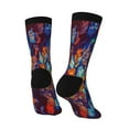 thumbnail image 3 of Goofa Colorful Fall Leaves Printed Men's Crew Socks, Soft Durable Breathable Moisture-Wicking with Odor Control Cotton socks, 3 of 9