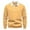 BH133 Yellow, variant on Curuila Mens Sweatshirt Solid Color Button Long Sleeve Lapel Comfortable Loose Fashion Autumn Pullover Blue Size L
