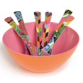 thumbnail image 5 of French Bull Cuenco para servir de 12,5" - Vajilla de melamina - Pasta para mezclar ensaladas (naranja/rosa dos tonos), 5 of 5