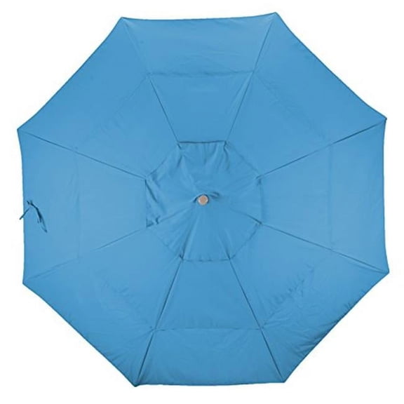 California Umbrella C118-F26-DWV 11 ft. Round Replacement Canopy Cover in Forest Blue Olefin Umbrella