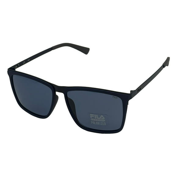 Fila Flash Lens Polarized Men's Matte Blue Sunglasses