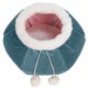 thumbnail image 3 of Cama plegable con forma de cesta para dormir, cálida y suave, ideal para mascotas, color azul, 3 of 14
