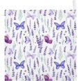 thumbnail image 2 of GZHJMY Baby Gauze Towels for Kids Soft Handkerchief Newborn 100% Cotton Lavender Flowers Butterflies Absorbent 12x12 Inch 3 Pack, 2 of 7