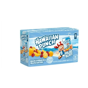 Hawaiian Punch Polar Blast Juice Drink, 6.75 fl oz, 8 Count Boxes