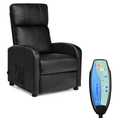 Costway Electric Massage Recliner Sofa Chair Lounge Adjustable with Remote Control