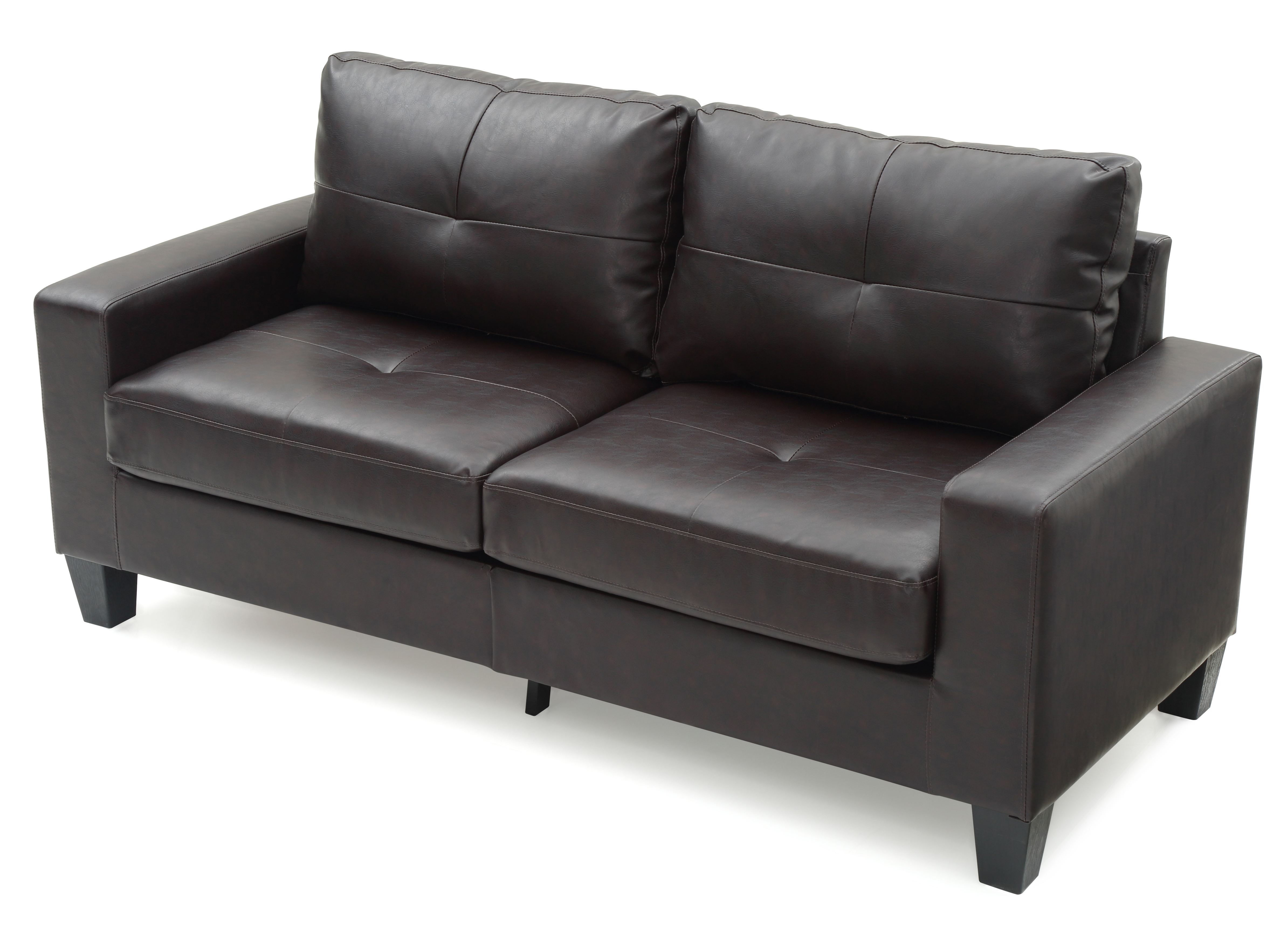 Glory Furniture Newbury Sofa in Dark Brown Color