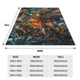 thumbnail image 3 of Vsdgher Colorful Graffiti Abstract Eye Ultra-Soft Micro flannel Blanket Throw Blankets for Couch Sofa, Bed (4 sizes)-60"x50", 3 of 7