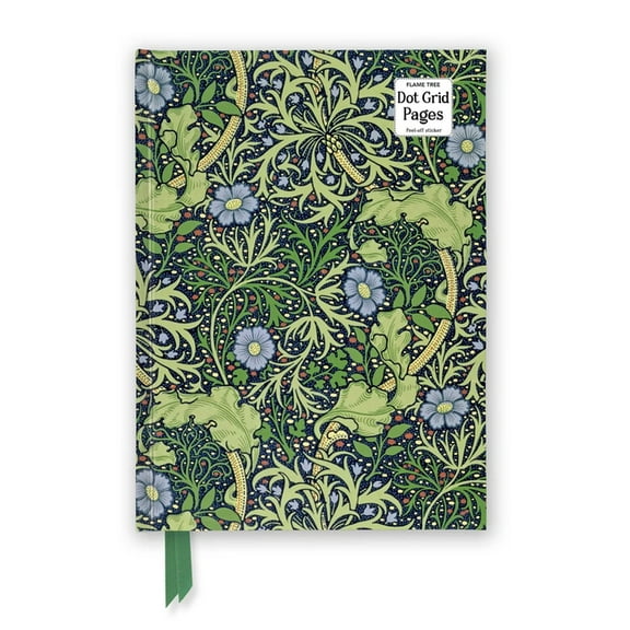 Flame Tree Dot Grid Notebooks William Morris: Seaweed (Foiled Dot Grid Journal), (Hardcover)