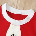 thumbnail image 6 of Tisuna Little Girls Boys Christmas Outfits Santa Print Long Sleeve Crew Neck Homewear Fashion Cute Autumn Winter Kids Christmas Nightwear Red Size 8-9 Years, 6 of 7