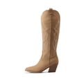thumbnail image 3 of DREAM PAIRS Women's Knee High Cowboy Boots Classic Embroidered Western Boots with Pointed Toe Flexible Non-Slip Chunky Heel Boots, 3 of 6