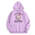 thumbnail image 4 of WEAIXIMIUNG Sweat à Capuche à Fermeture à Glissière pour Femmes, Mode Décontractée, Haut Ample, 4 of 4