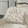 thumbnail image 5 of Picia Floral Pattern Plush Pillow Case – Soft and Cozy Cushion Cover, Hypoallergenic Throw Pillow Case for Home Decor-14"x20", 5 of 6
