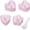 4 Triangle, Bear, Heart & Plum Blossom, variant on Non Stick Onigiri Mold Triangle, Heart, Bear and Plum Blossom Shaped Rice Ball Press Molds, Creative Sushi Rice Making Kit, With Small Rice Paddle (4 Pieces)