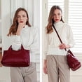 thumbnail image 6 of Genuine Leather Shoulder Bags Purses and Handbags for Women Satchel Designer Cross Body Hobo Medium Size Tote, 6 of 6