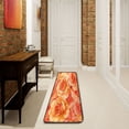 thumbnail image 6 of Long Floor Mat Hallway Carpet 72x24 Inch Area Carpet Non-slip Entrance Carpet Washable Door Mat Kitchen Bedroom Living Room Cartoon Orange Roses, 6 of 7