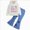 White, variant on Toddler Baby Boy Girl Fall Clothes Letter Print Long Sleeve Tops Pants Winter Outfits 6-12 Months 12-24 Months 2t 3t 4t 5t 6t 7t 8t 9t Children(Light Purple,3-4 Years)