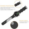 thumbnail image 4 of Fintie Band Compatible with Garmin Fenix 7/Fenix 5/Fenix 6, 22mm Easy Fit Soft Woven Nylon Sport Strap Compatible with Garmin Fenix 6 Pro/Fenix 5 Plus/Forerunner 745 935 945/Instinct 1 2/Epix Gen 2 Smartwatch Black, 4 of 7