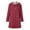 Wine, variant on Lilgiuy Women's Trench Coat Mid-Length Beltless Jacket With Pocket Clearance Sales Winter Dresses for 2022