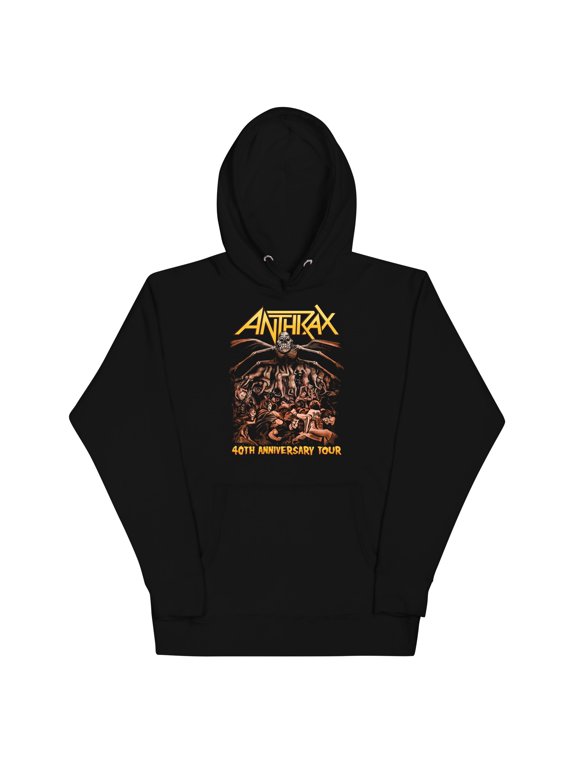 Anthrax - 40th Anniversary Tour Unisex Hoodie - Black - Medium
