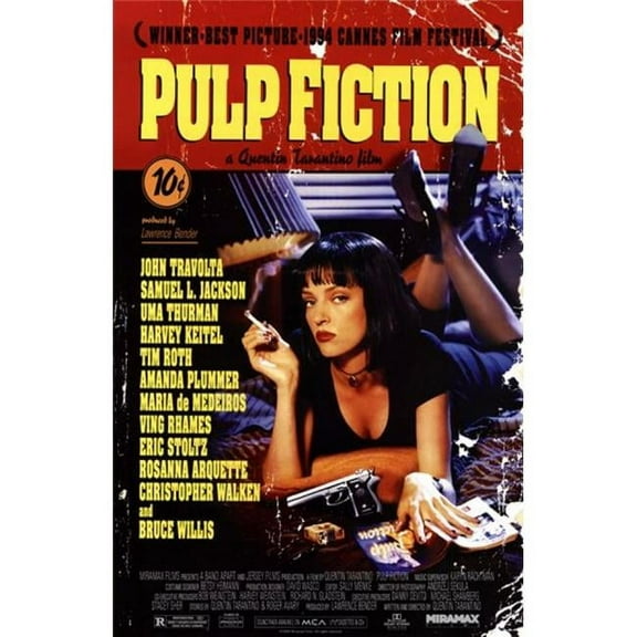 Pop Culture Graphics MOV189517 Pulp Fiction Movie Poster, 11 x 17