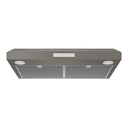 GE Profile 36 inch Under Cabinet Standard Range Hood with 400 CFM AutoOff Chef Connect LED Lighting and Glass Touch Controls: