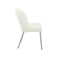thumbnail image 5 of Meridian Furniture Logan Cream Vegan Leather Dining Chair (Set of 2), 5 of 7