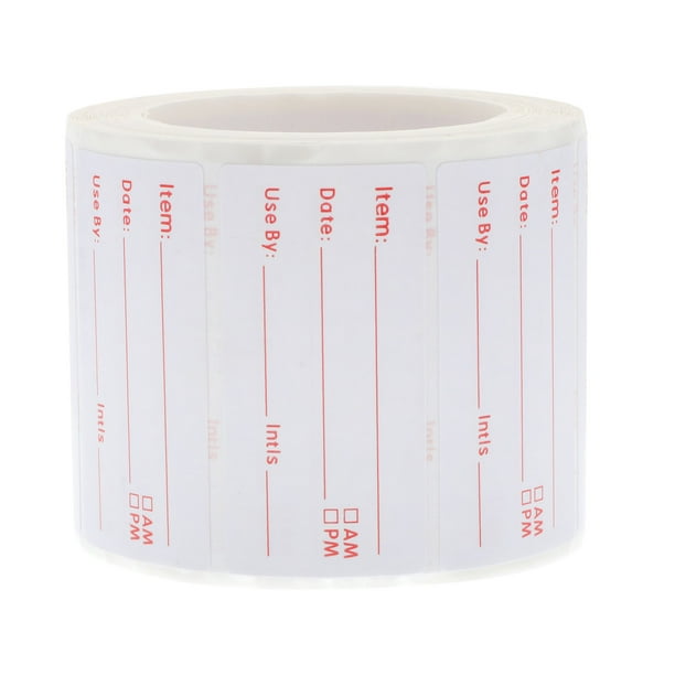 Labels Food Stickers Storage Date Containers Sticker Restaurant