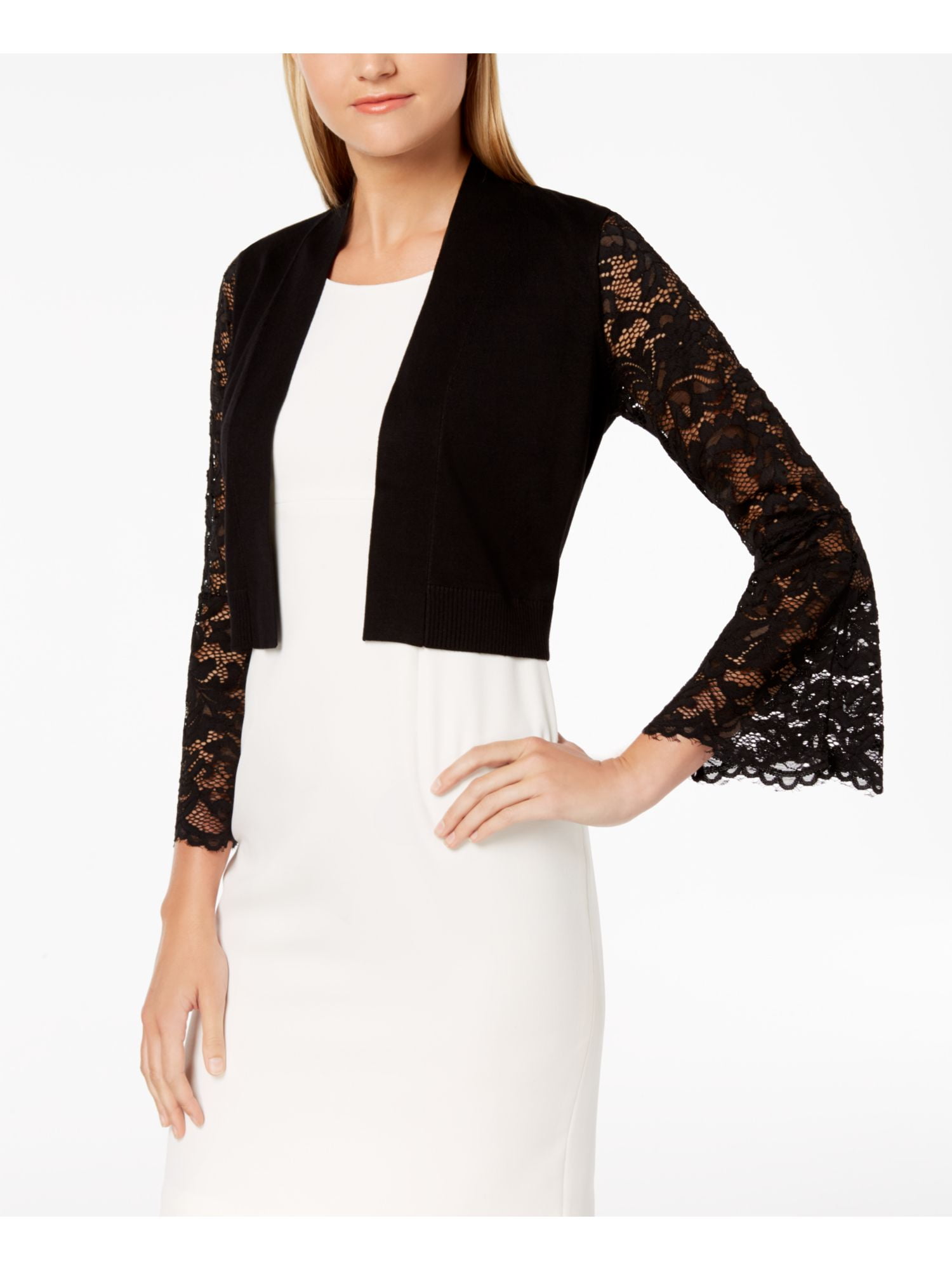 lace cropped cardigan