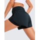 thumbnail image 3 of Shorts CRZ YOGA Cintura Alta 7.5 cm Entrepierna Transpirable Azul Marino L, 3 of 6