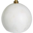 thumbnail image 3 of Uttermost Gimlet Contemporary Metal and Marble Drink Table in Honed White/Brass, 3 of 5