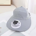 thumbnail image 2 of sususu Sun Hats for Women , Women Hat , Summer Hats for Women Beach Solar Fan Bucket Hat For Outdoor Sports With UPF50+ Sun Wide Brim Summer Fishing Hat Technology For Men And Women Light Gray, 2 of 5