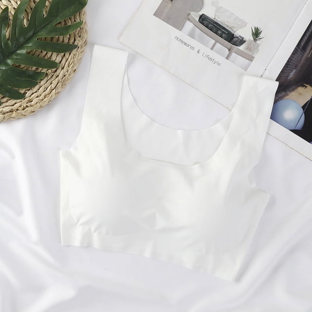 Sujetador deportivo de talla grande para mujer, ropa interior japonesa sin costuras, sin aros de acero, a prueba de golpes, para yoga