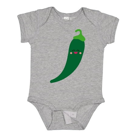 

Inktastic Green Chili Pepper Kawaii Gift Baby Boy or Baby Girl Bodysuit