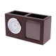 thumbnail image 3 of Organizador De Escritorio De Oficina Con Reloj Incorporado Para Bolígrafos Lápices Clips De Papel, 3 of 8