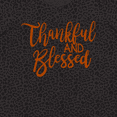 thumbnail image 4 of Inktastic Thankful and Blessed Women's Plus Size T-Shirt, 4 of 5