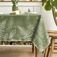 thumbnail image 4 of Spring Tablecloth 60×84 Inch Rectangular, Green Plants Wild Fern Washable Table Cover for Party Picnic Dinner Decor, 4 of 6