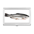thumbnail image 1 of Ocean Fish Fresh Grey Business Card Holder Case Pocket Box Wallet, 1 of 3