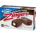 Hostess Iced Devil's Food Zingers 12.7 Ounce 10 Count Pack of 2