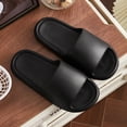 thumbnail image 5 of NIBOLOG Women Slippers Soft Thick Platform Soles Solid Color Non-slip Open Toe Anti-skid Silent No Odor Wear-resistant Bath Beach Indoor Outdoor Slippers, 5 of 7