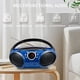 thumbnail image 1 of Singing WOOD 030B Reproductor de CD portátil Boombox con Bluetooth par, 1 of 2