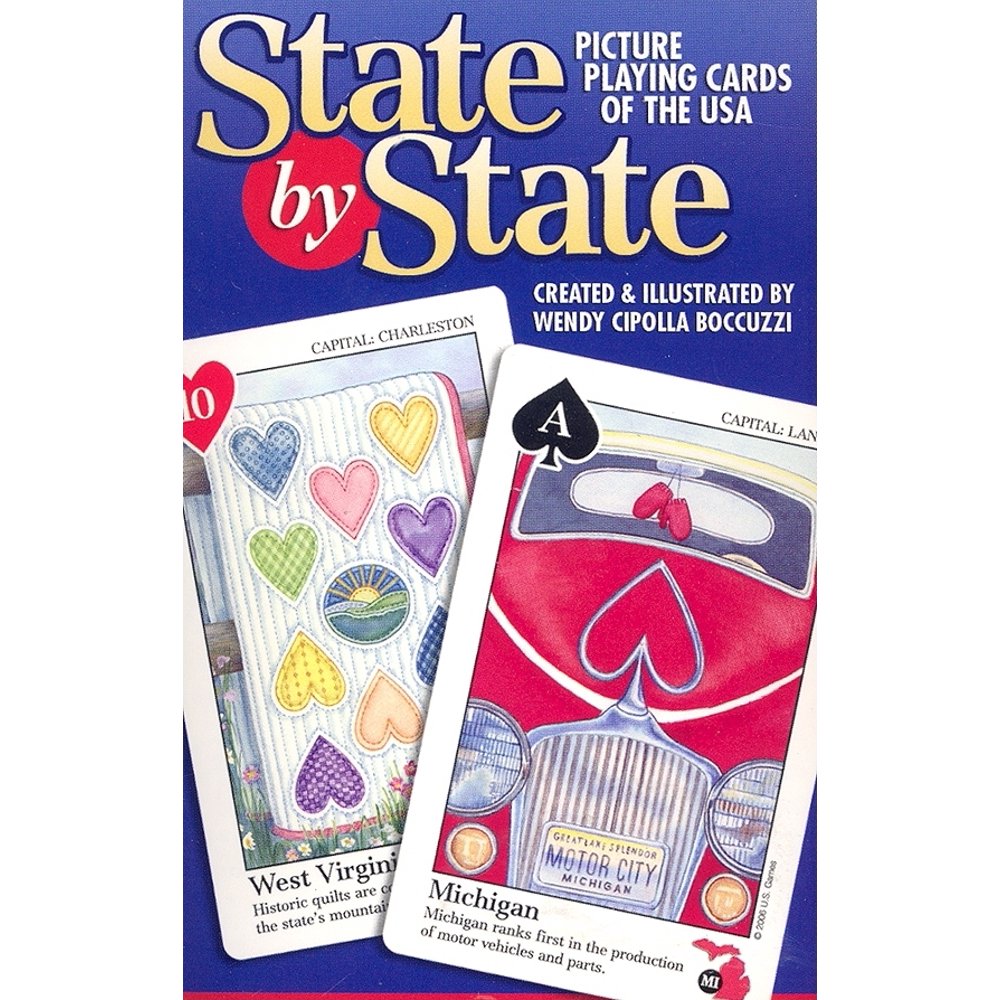 State by State Card Game Picture Playing Cards of the USA Walmart