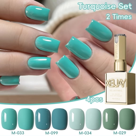 XEIJAYI 15ml 4Colors SetNail Gel Polish  - Bright Nail Art With Alcohol-Free/LED Soak-Off Gel For Salon & DIY, Japanese-Korean Style Nail Designs, Nail Care, DIY Nail Design,